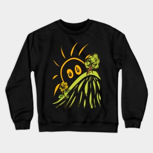 Tree on a hill Crewneck Sweatshirt